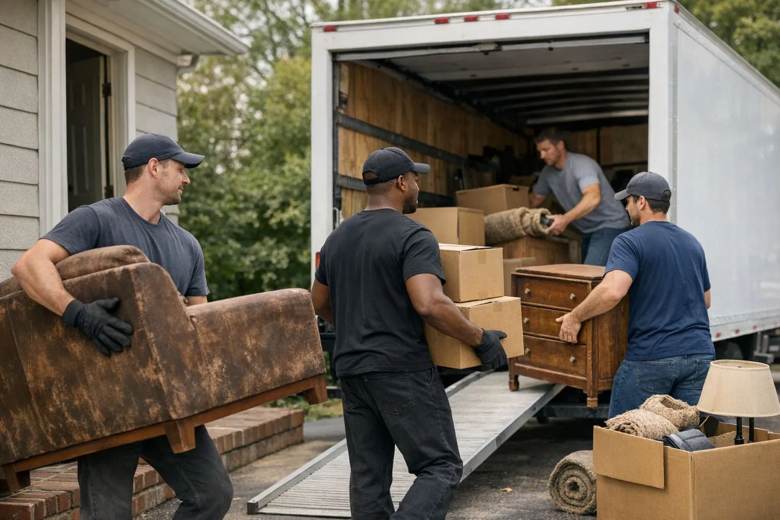 Estate cleanout in Homestead FL — careful sorting and removal of household items